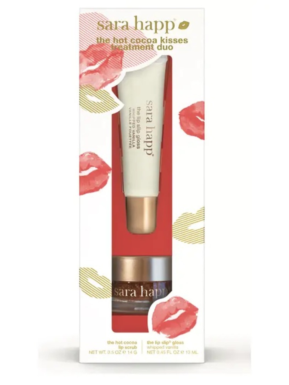 sara happ Hot Cocoa Kisses Lip Treatment Duo - Cream & Brown